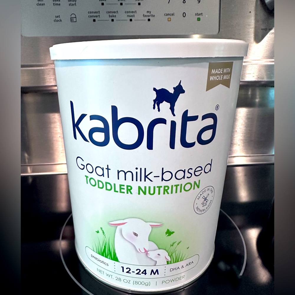 Empty Kabrita Toddler Metal Can With Spoon Reborn Baby Reuse Recycle 28oz